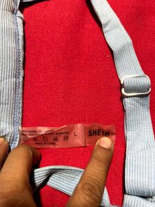 SHEIN Light Blue Padded Bra – L size