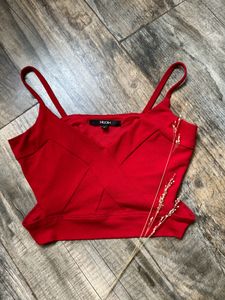 Red Cutout Bralette