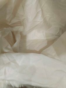 Fluffy White Handbag Spacious Unused