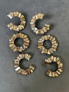 Lcd Golden Long Earrings