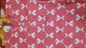 Pinkish Red Printed Kurti