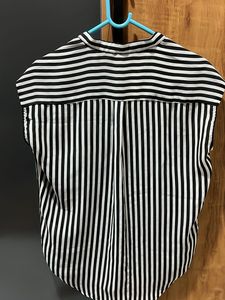 Striped Button-Up Blouse