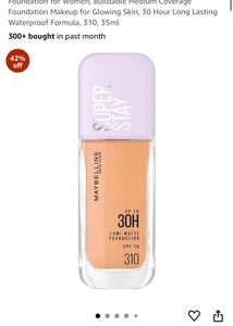 ✨"Maybelline" Super Stay Foundation 310 shade