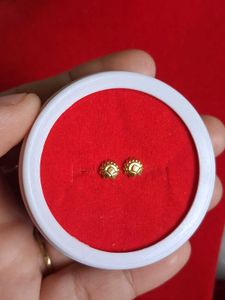 Gold Stud Earrings 22crt