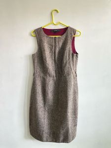 Wool Blend Sleeveless Dress