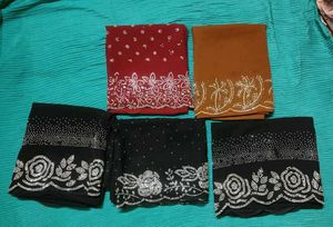 Heavy Work Hijab Shawl