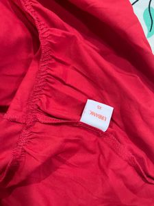 Red Ruffle Mini Dress