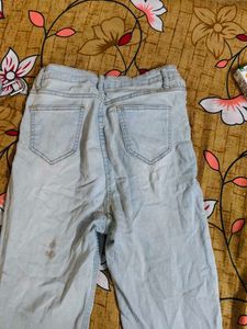Distressed Light Wash Jeans