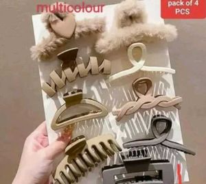 Cute Hair Claw Clips - 4 Pack