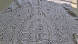 White Crocheted Saree