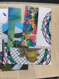 Handmade Painted Double Sided Bookmarks