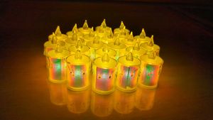 LED candle , battery operated 6 pc