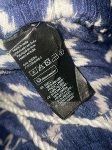 H&amp;M  Womens Blue Viscose Blend Sweat Shorts