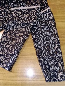 🆕NEW Black Gold Lace Kurta