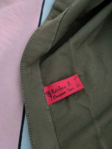 Olive Green Button-Down Dress