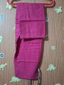 Pink Pant With Green Duppata