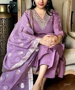 Elegant Purple Kurta Set