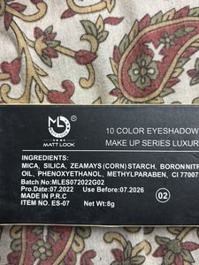 Mattlook 10 glitter eyeshadow