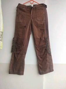 Brown Retro Style Pant
