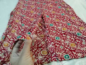 side &amp; middle cut maroon kurta