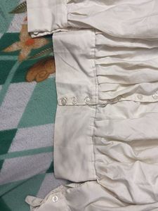 Elegant White satin zara Shirt