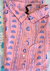Longline Printed Kurta Top