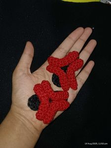 angry Crochet Hair Clip (1)