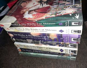 husky and his white cat shizun book set of 8