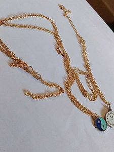 Yin Yang Clock Necklace