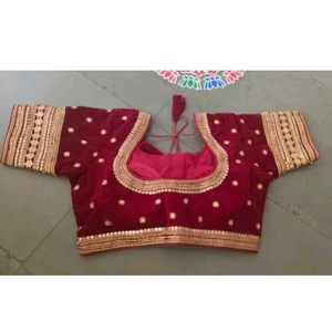 Marron Velvet Blouse
