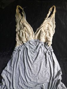 Lace Trim Nightsuit Combo