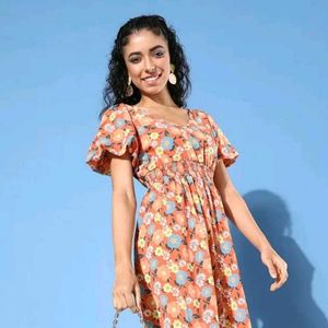 Puff Sleeve Korean Dress By Mast And Harbour