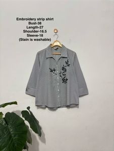 Embroidery Strips Shirt