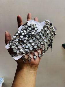 Brand New Mirror Necklace Set