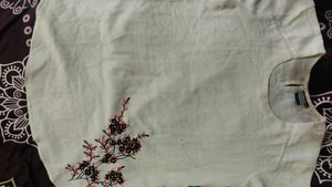 White Long Top/Short Kurti|₹30 Off On Delivery