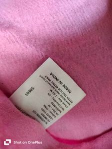 Pink Embroidery Women Shirt