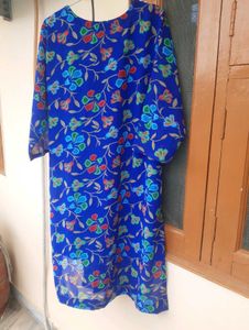 Embroidered floral georgette kurta 💕