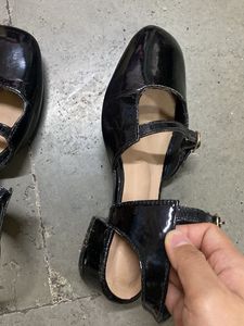 Black Mary Jane Style Shoes