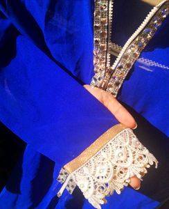 Beautiful Crystal Shrug With Zip For Women