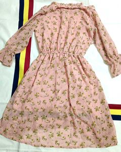 Pink Floral Ruffle Dress