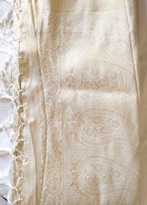 Cream Gold Toned Kanjivaram Saree