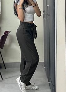 Olive Green Casual Pants