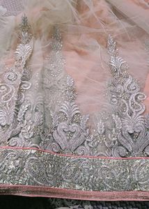 Elegant Peach Saree