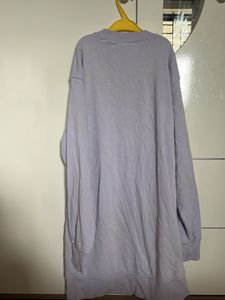 Lavender Oversized Sweatshirt Dress