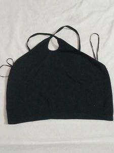 Black Halter Top