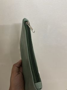 Teal Crocs Makeup Pouch