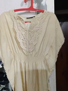 Elegant Beige Lace Top