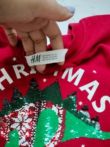 CUTE RED SWEATSHIRT H&amp;M
