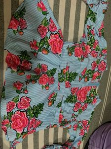 Floral Striped Top