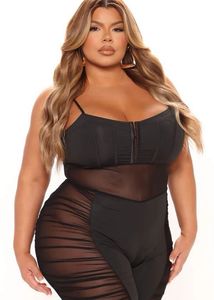 FashionNova Mesh Sexy Jumpsuit ❤️‍🔥| Ruched